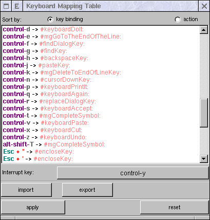 Окно настроек SCG MagicKeys